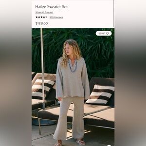 Free People Hailee Sweater Set ~ Medium NWOT